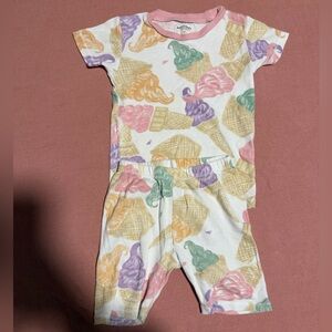 Burt's Bees Ice Cream Print Pajama Set